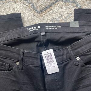 Torrid Black Skinny Ankle Jeans